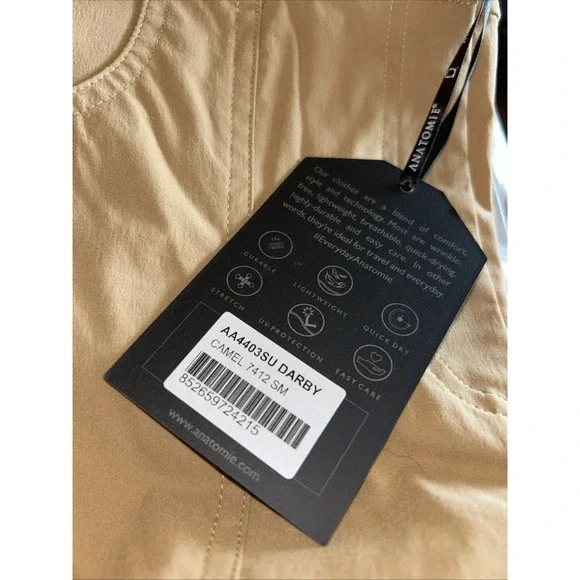$278 ANATOMIE Darby Stretch Flare Pant COLOR: Camel SIZE: Small - Picture 3 of 8